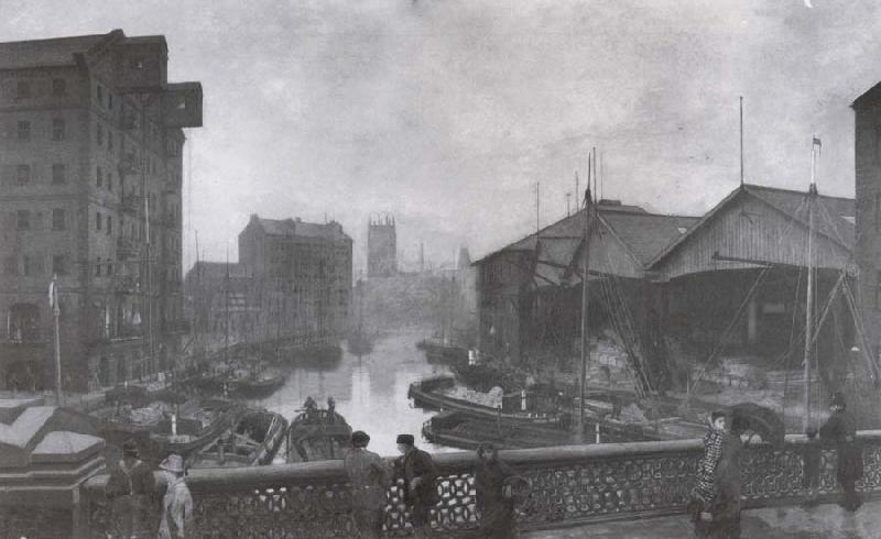 Atkinson Grimshaw Leeds Bridge oil painting image